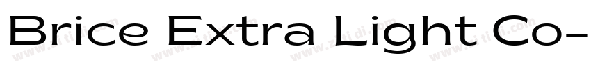 Brice Extra Light Co字体转换